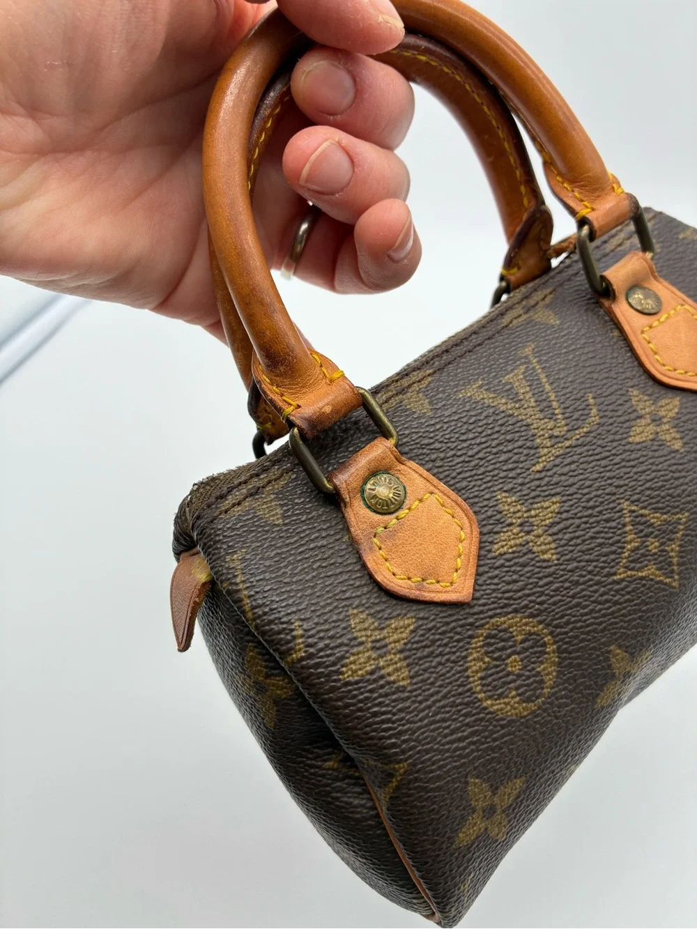 Louis Vuitton mini nano speedy monogram bag